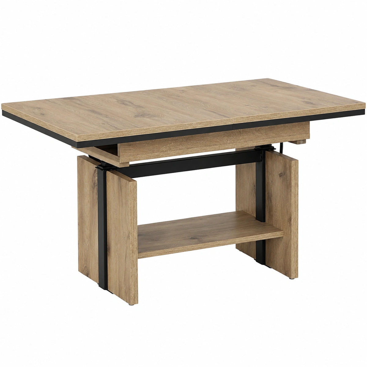 Tisch – 150 cm, ausziehbar, höhenverstellbar, aus Holzwerkstoff