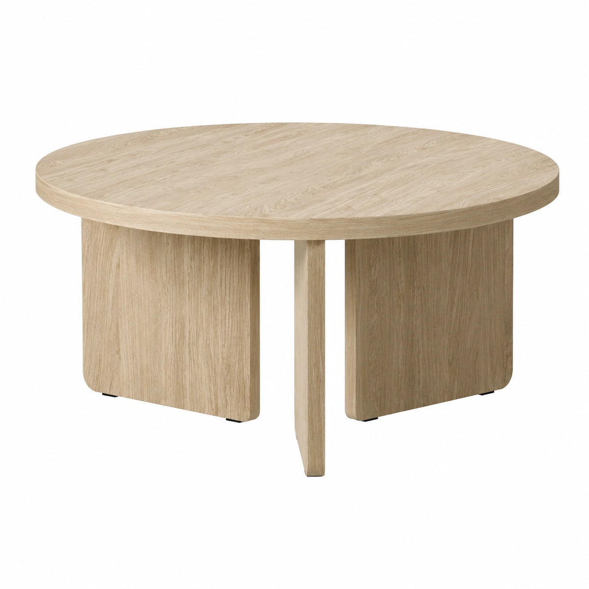 Couchtisch – 85 cm, runde Form, aus Eichenholz