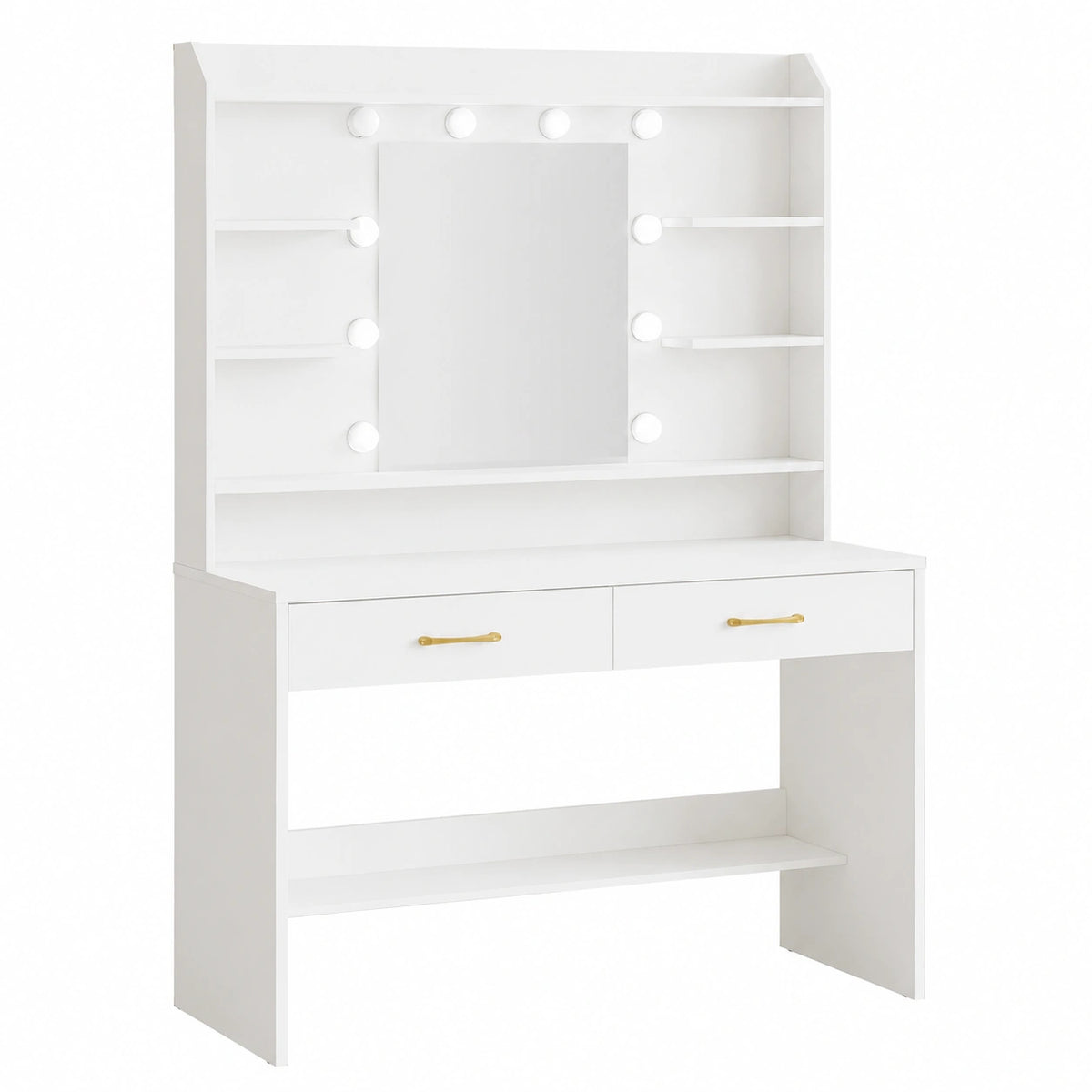 Schminktisch – 40 × 100 × 149 cm, mit Schubladen, mit Ablagen, für Wohnzimmer und Schlafzimmer