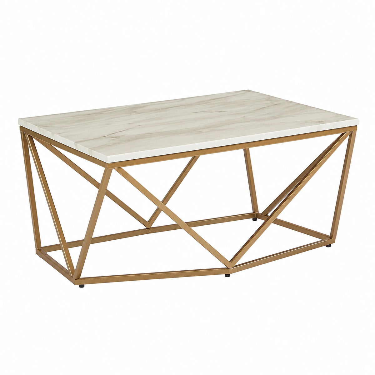 Couchtisch – moderner Stil, Beige und Gold