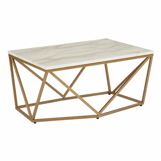 Couchtisch – moderner Stil, Beige und Gold